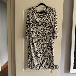 Ralph Lauren V neck faux wrap dress